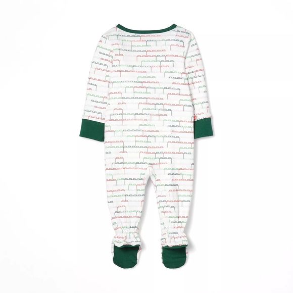 LEGO Baby Stacked Brick Pattern One Piece Pajama Bodysuit Romper 0-3M - Picture 2 of 3